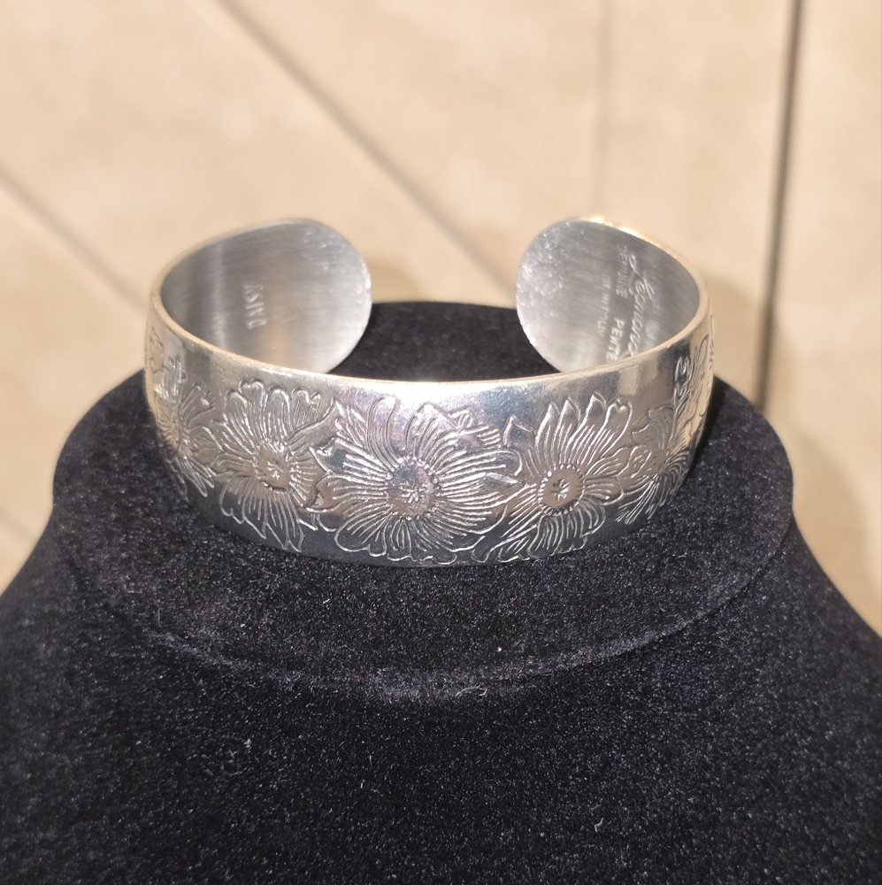Leonards Silver Daisy Bracelet